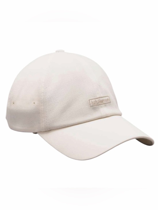 lululemon athletica Accessories - Lululemon Womens Baller Logo Hat Soft Embroidered Bone / Raw Linen